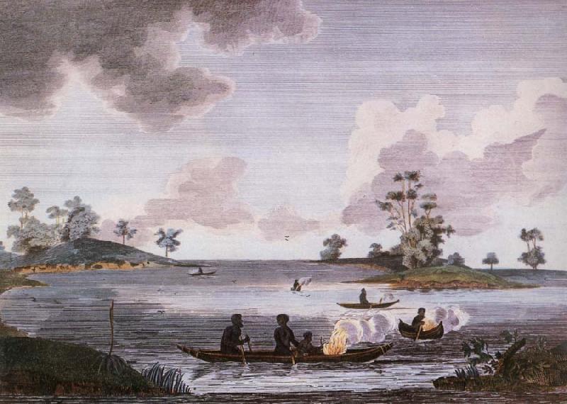 Robert Cleveley View in Port Jackson Sweden oil painting art